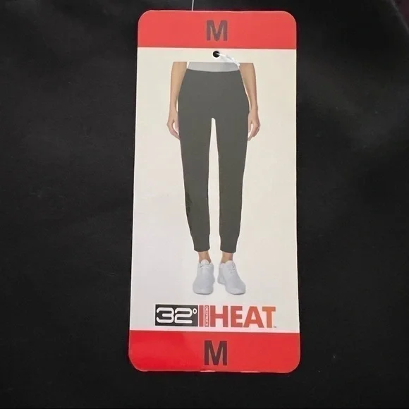 New-32 Degrees Draw String Closure, Pockets, Tech Fleece Jogger Pants BLACK MD - Picture 7 of 13